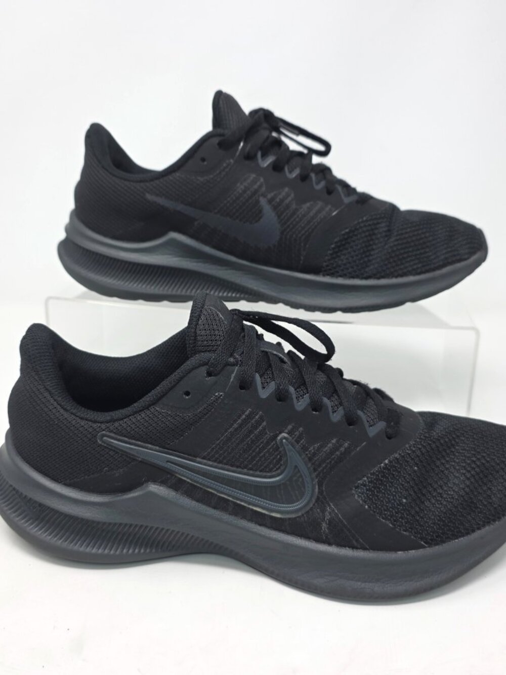 Nike Womens Downshifter 11 Sneaker Shoes Size 9.5 All Black Running CW3413-003